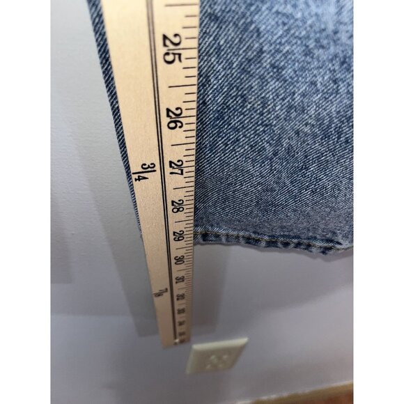 Vintage PrettyLittleThing High-Waist Distressed Blue Denim, Size‎ 4 - Picture 4 of 11